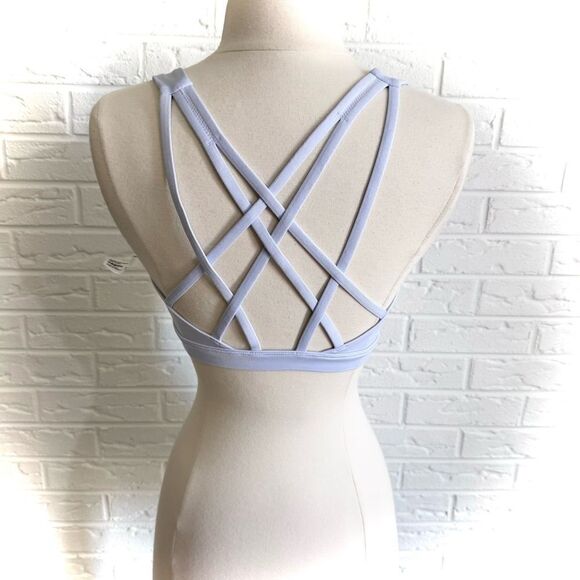 Lululemon Free to Be Serene Bra *Light Support Pastel Blue Size 6 - Picture 3 of 5